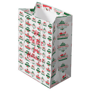 Sacola Para Presentes Média Feliz Natal