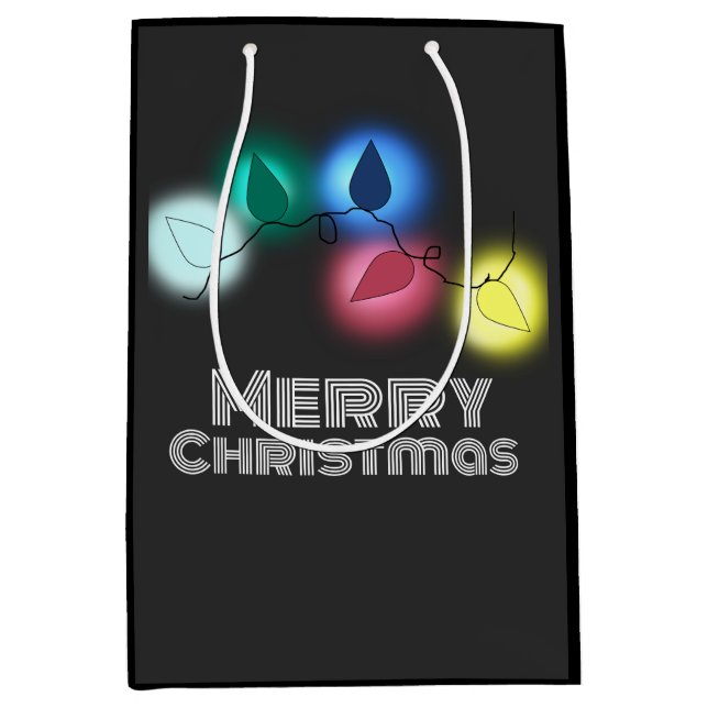 Sacola Para Presentes Média Feliz Natal (Frente)