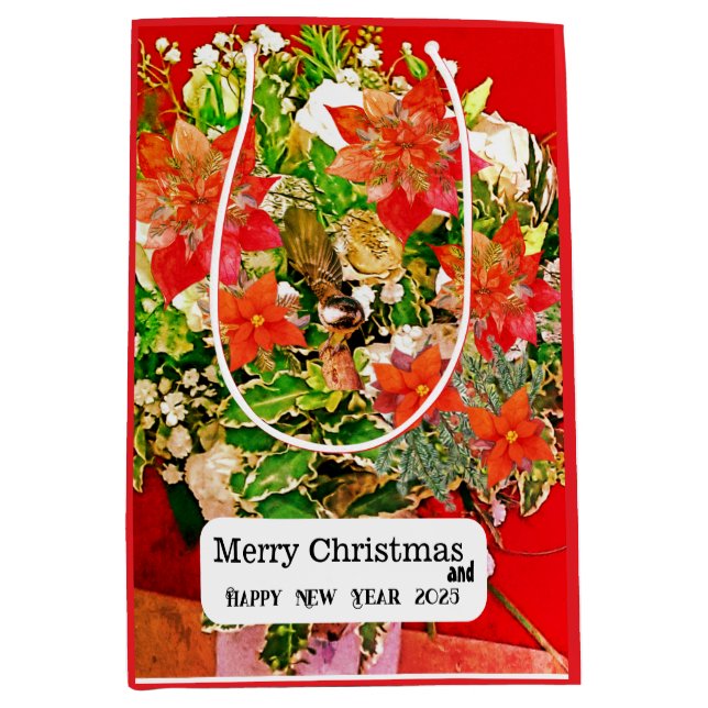 Sacola Para Presentes Média Feliz Natal! (Frente)