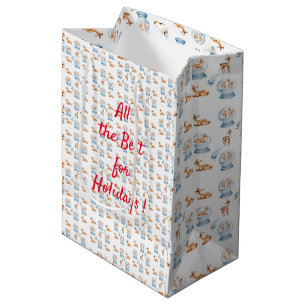 Sacola Para Presentes Média Feliz Natal
