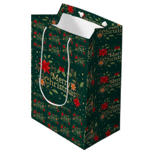 Sacola Para Presentes Média Feliz Natal