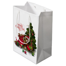 Sacola Para Presentes Média Feliz Natal