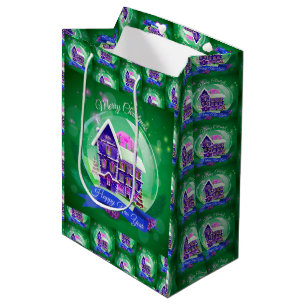 Sacola Para Presentes Média Feliz Natal e Feliz ano novo