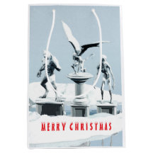 Feliz Natal. Esculturas de gelo monstruosas