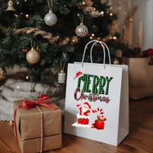 Feliz Natal pelo Papai Noel - Sacola de Presentes