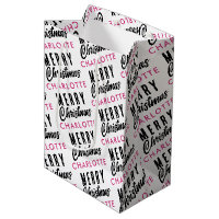 Feliz Natal Personalizado Nome Rosa Trendência