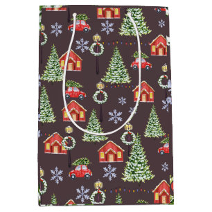 Sacola Para Presentes Média Feliz Slothmas Sloth Cute Natal