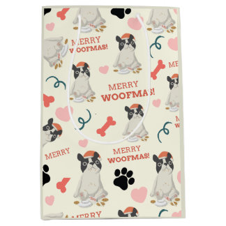 Sacola Para Presentes Média Feliz WOOFMAS