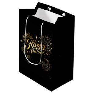 Sacola Para Presentes Média Felizes anos novos