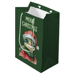 Sacola Para Presentes Média Felizes Favoritos de Natal Animal - Tartaruga 2