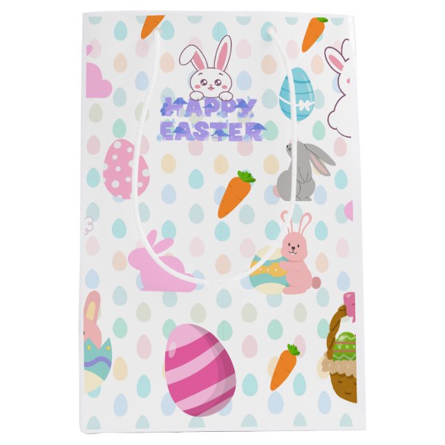 Sacola Para Presentes Média Felz pascoa (Frente)