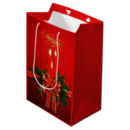 Sacola Para Presentes Média Feriados Felizes - Saco médio de presentes