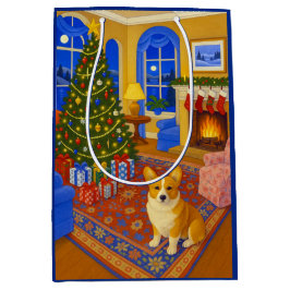 Sacola Para Presentes Média Férias do Pembroke Welsh Corgi
