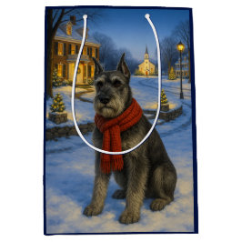 Sacola Para Presentes Média Férias do Standard Schnauzer