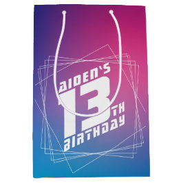 Sacola Para Presentes Média festa de aniversário do legal