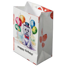 Festa de Aniversário Infantil Watercolor Westie