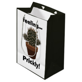Sacola Para Presentes Média Festa de Aniversário Sassy Cactos Sentimento Espin