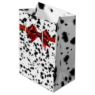 Sacola Para Presentes Média Festa de aniversário Vermelho Negro Vermelho Dalmá