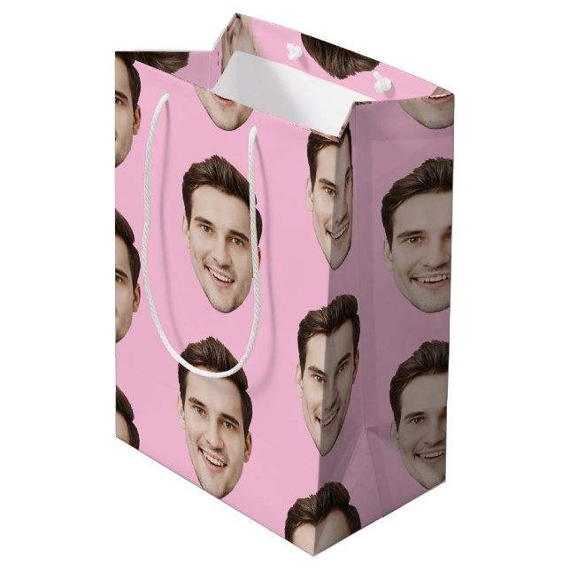 Sacola Para Presentes Média Festa de casamento Personalizada de Aniversário Pe (Verso inclinado)