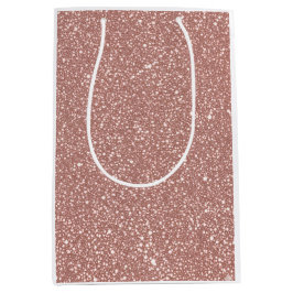 Sacola Para Presentes Média Festa de Padrão Geométrico Blush