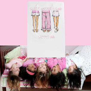 Sacola Para Presentes Média Festa de Pijamas para Meninas / Sonho Favorito