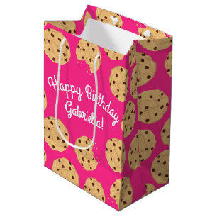 Sacola Para Presentes Média Festa de primeiro aniversario de Chocolate Chip Co