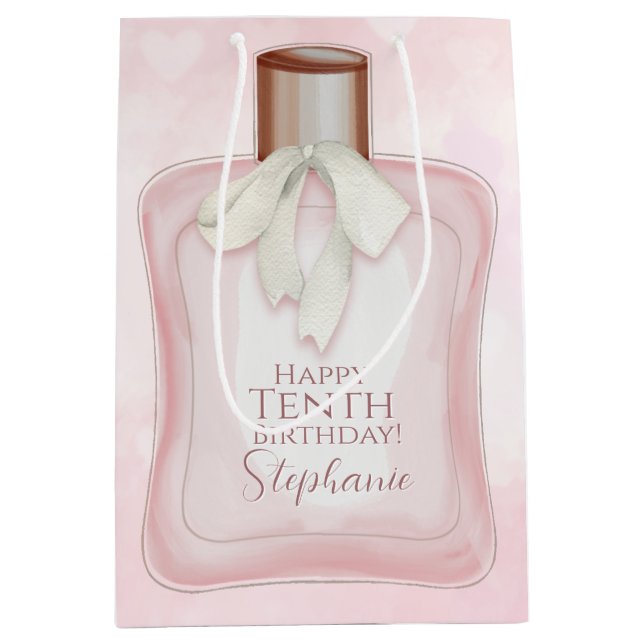 Sacola Para Presentes Média Festa Glam de Perfumes (Frente)