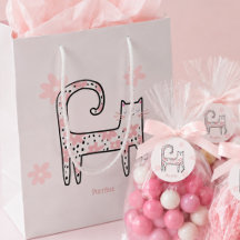 Festa Perfeita de Gato Rosa Caprichosa Moderna 