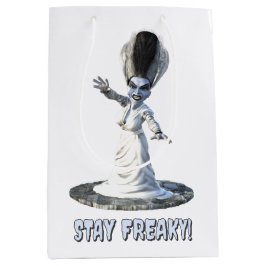 Sacola Para Presentes Média Fique Esquisito! Noiva de Frankenstein