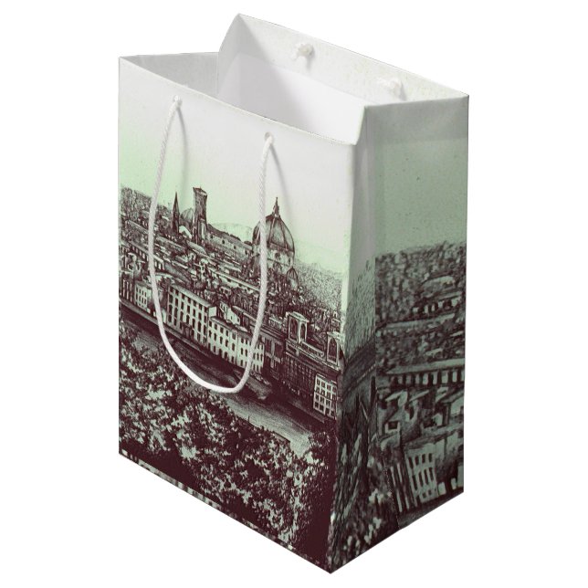 Sacola Para Presentes Média Firenze (Frente inclinada)