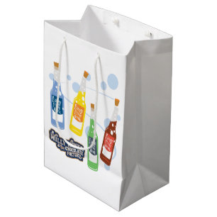 Sacola Para Presentes Média Fizzy Levantando Bebida Gráfico