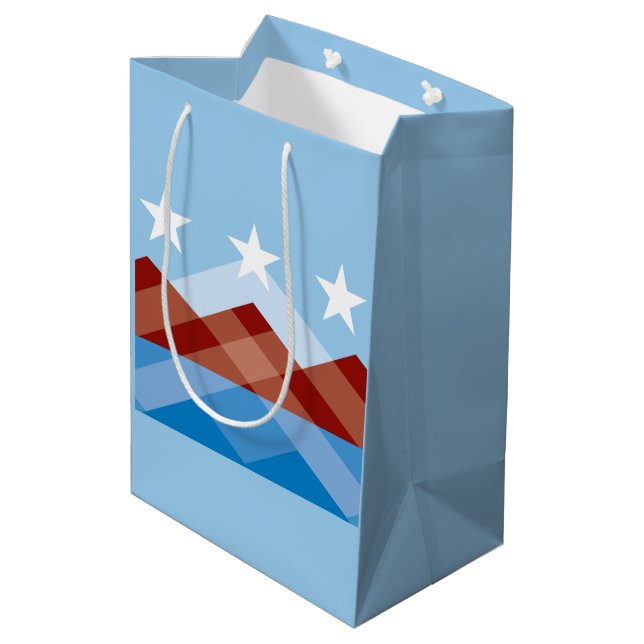 Sacola Para Presentes Média Flag of Peoria, Arizona (Verso inclinado)