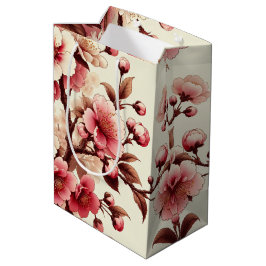 Sacola Para Presentes Média Flor de Cerejeira