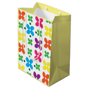 Sacola Para Presentes Média Floral