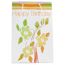 Floral Acentuado Com Laranja