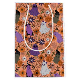 Sacola Para Presentes Média Floral assustador