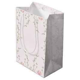 Sacola Para Presentes Média Floral Bonito