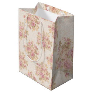 Sacola Para Presentes Média Floral Luxury