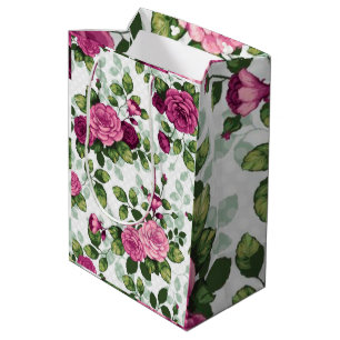 Sacola Para Presentes Média Floral Luxury