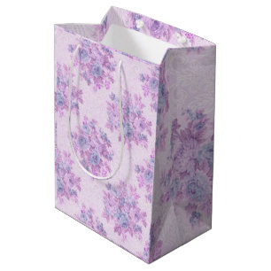 Sacola Para Presentes Média Floral Luxury