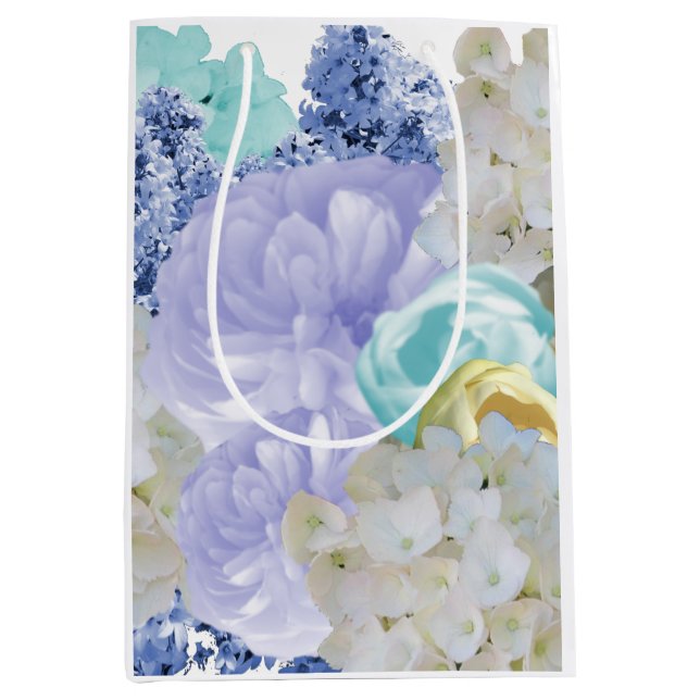 Sacola Para Presentes Média Floral Macio Sonhador (Frente)