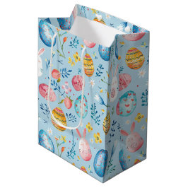 Sacola Para Presentes Média Flores de Primavera Páscoa 4