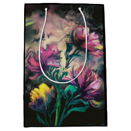 Sacola Para Presentes Média Flores floridas