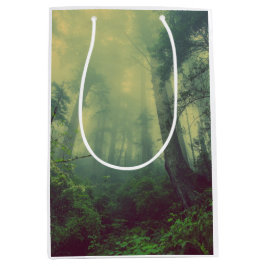 Sacola Para Presentes Média Floresta De Baixo