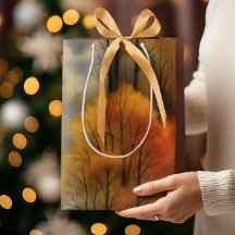 Floresta Russa do outono - Cair Aquarela