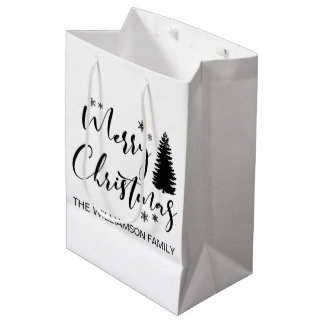 Sacola Para Presentes Média Floresta Rústica De Queijos Rústicos De Aquarela M