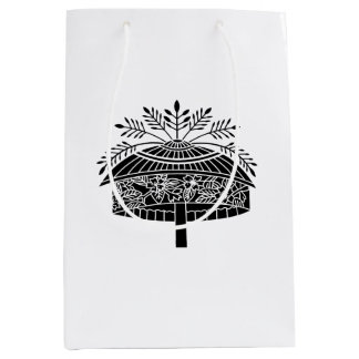 Sacola Para Presentes Média Flower hat