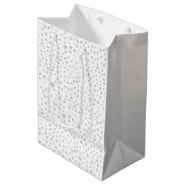 Sacola Para Presentes Média Fog Confetti Watercolor Dots Gift Bag