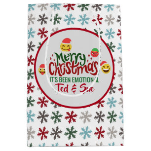 Sacola Para Presentes Média Foi Emocional Natal Divertido Emoji
