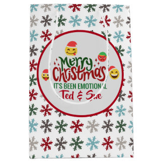 Sacola Para Presentes Média Foi Emocional Natal Divertido Emoji